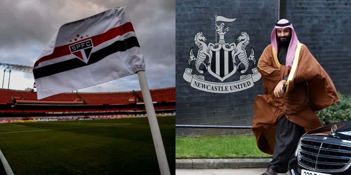 São Paulo e Newcastle (Reprodução - Internet)