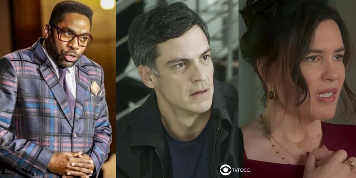 Mário, Jonas e Renée em cenas de Elas por Elas (Foto: Reprodução / Globo / Montagem TV Foco)