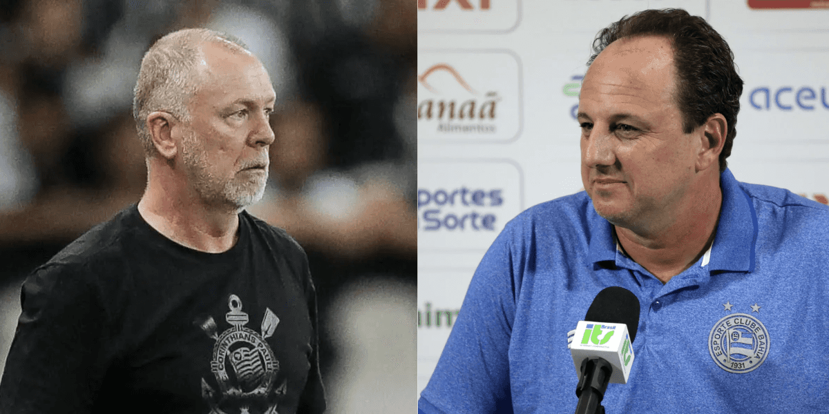 Mano Menezes e Rogério Ceni (Reprodução/Montagem TV Foco)