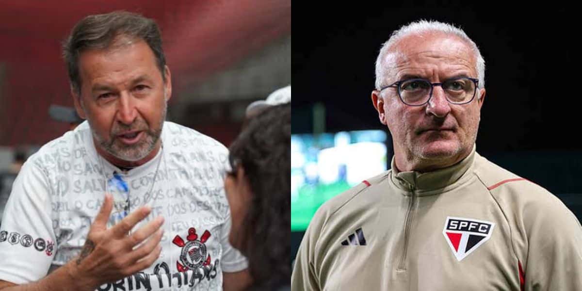 Augusto melo e Dorival (Foto - Montagem TV Foco)