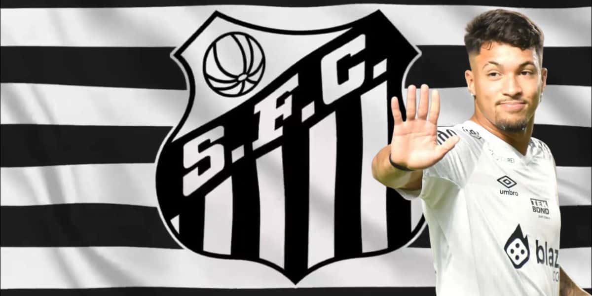 Bandeira do Santos e Marcos Leonardo - Foto Reprodução Internet