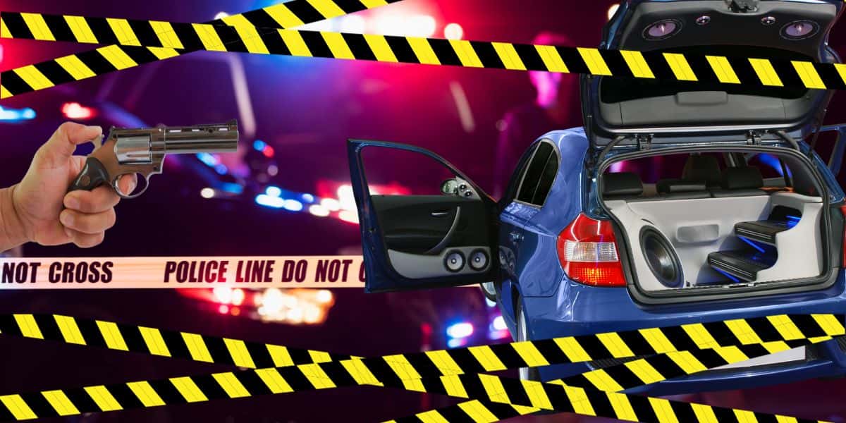 Local de crime com som alto e disparo de arma de fogo - Foto Reprodução Internet