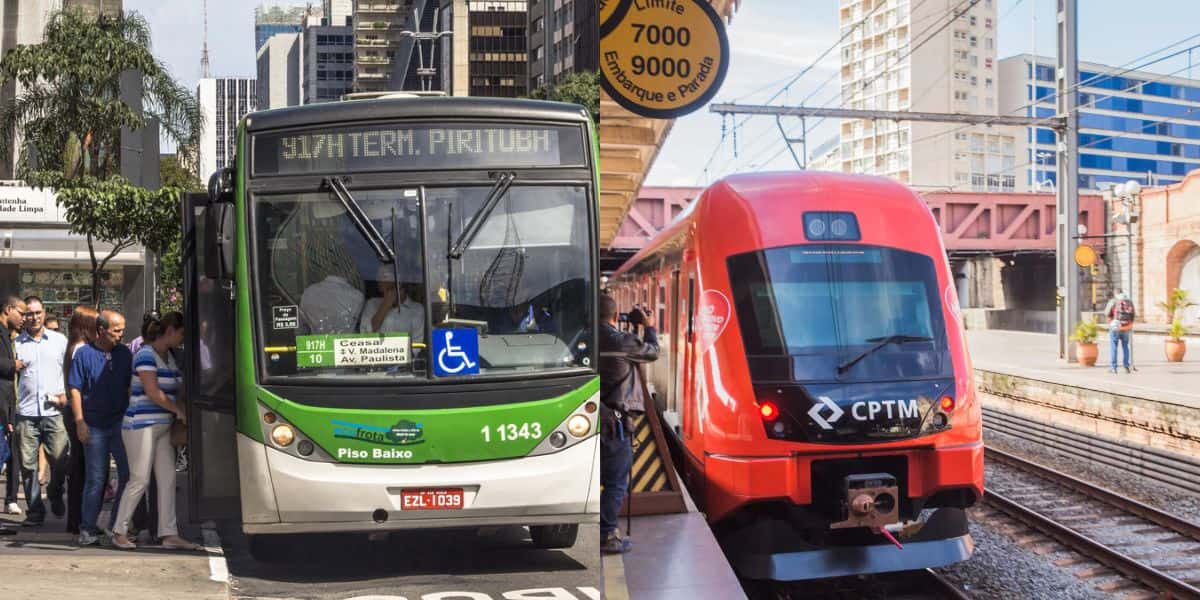 Metrô, CPTM e ônibus de São Paulo se unem com benefício EXCELENTE - Montagem: TVFOCO