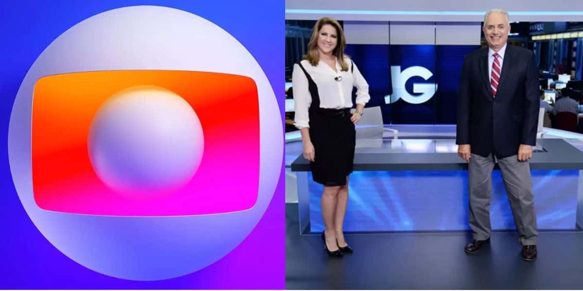 O abandono de estúdio de âncora da Globo ao explodir em jornal - Montagem TVFOCO