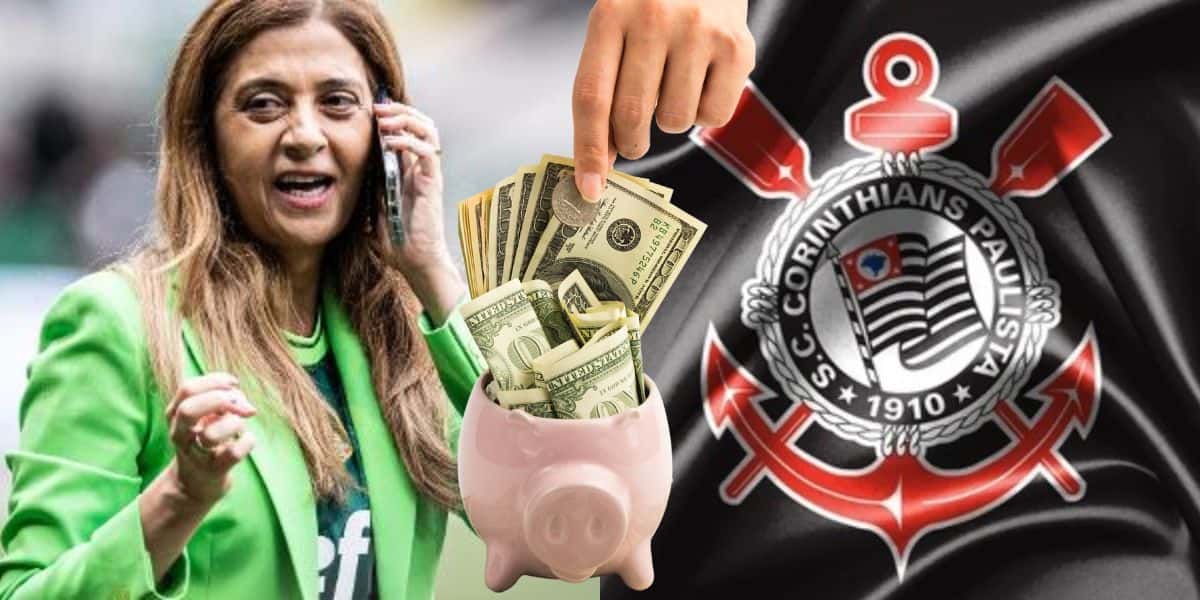 Leila saca R$32 milhões e dá rasteira no Corinthians (Reprodução: Montagem TV Foco)