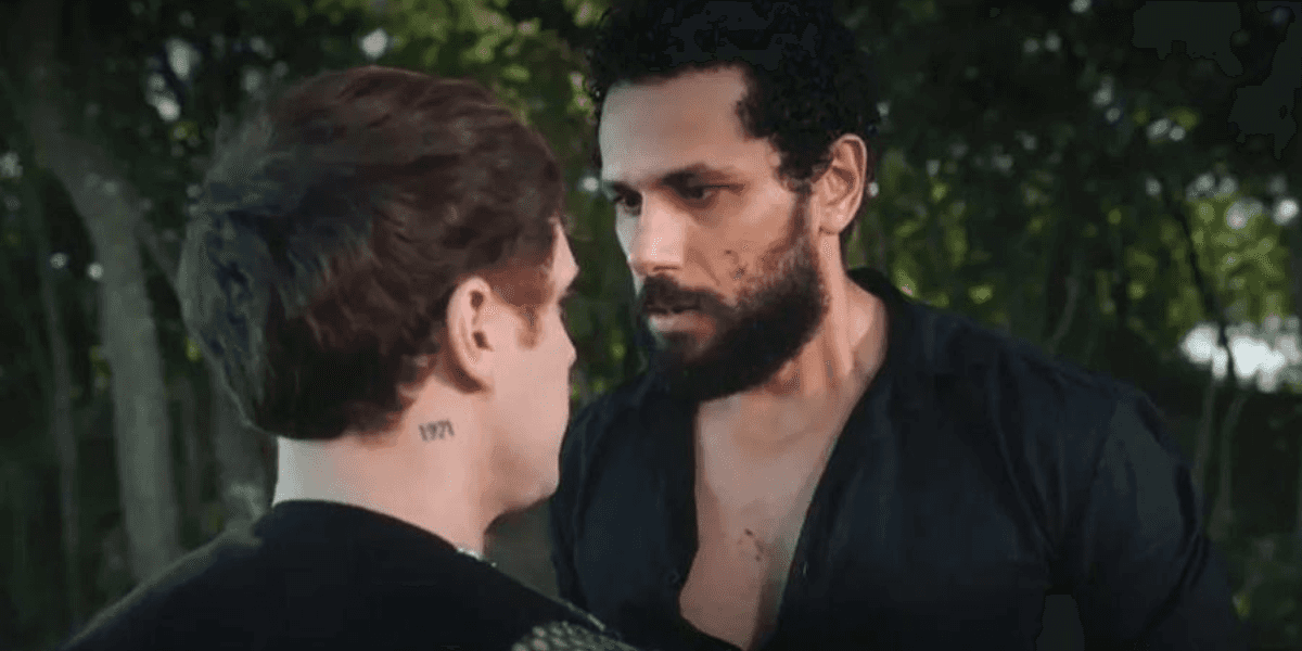 Ramiro e Kelvin em Terra e Paixão (Reprodução/Globo)