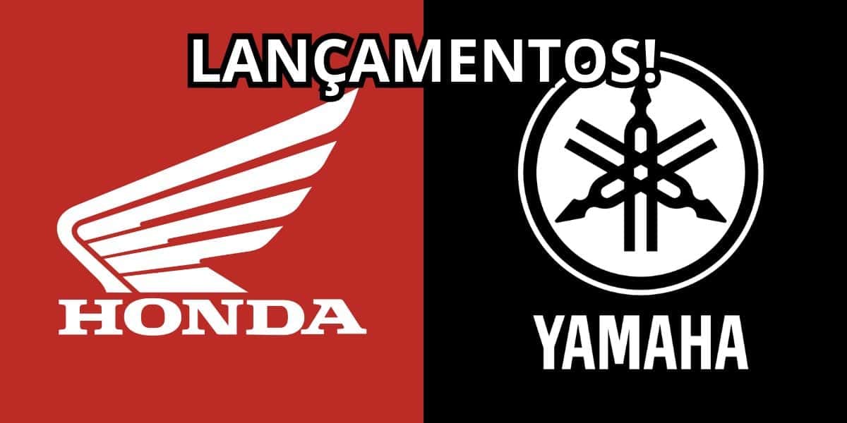 Lançamentos da Honda e Yamaha (Reprodução/Montagem TV Foco)