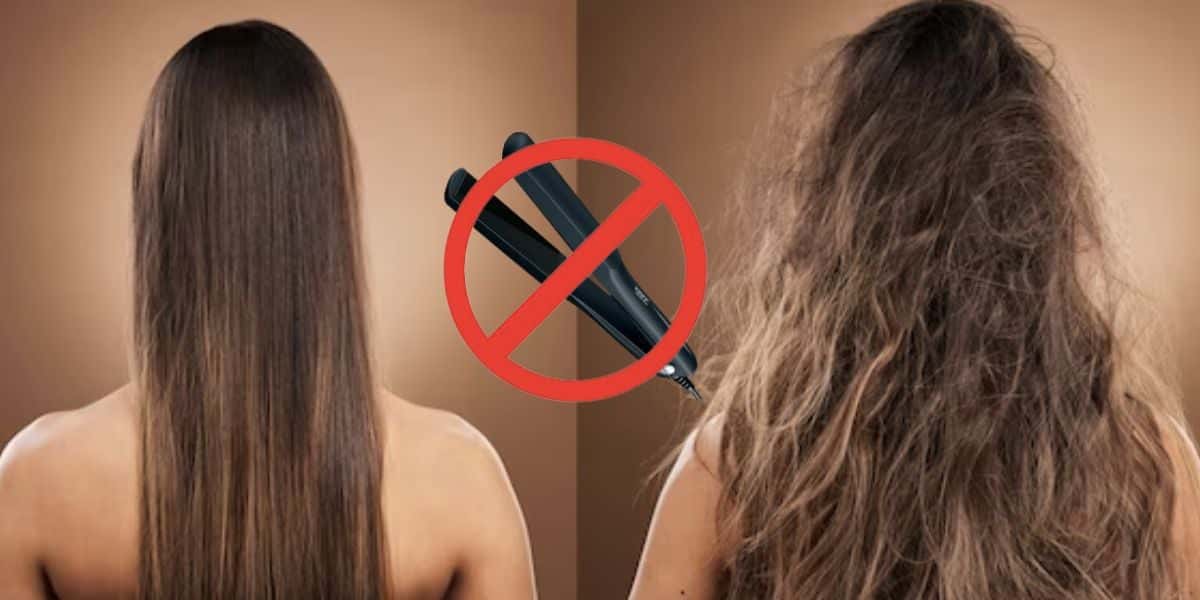 Antes e depois de progressiva caseira (Fotos: Reproduções / Freepik)