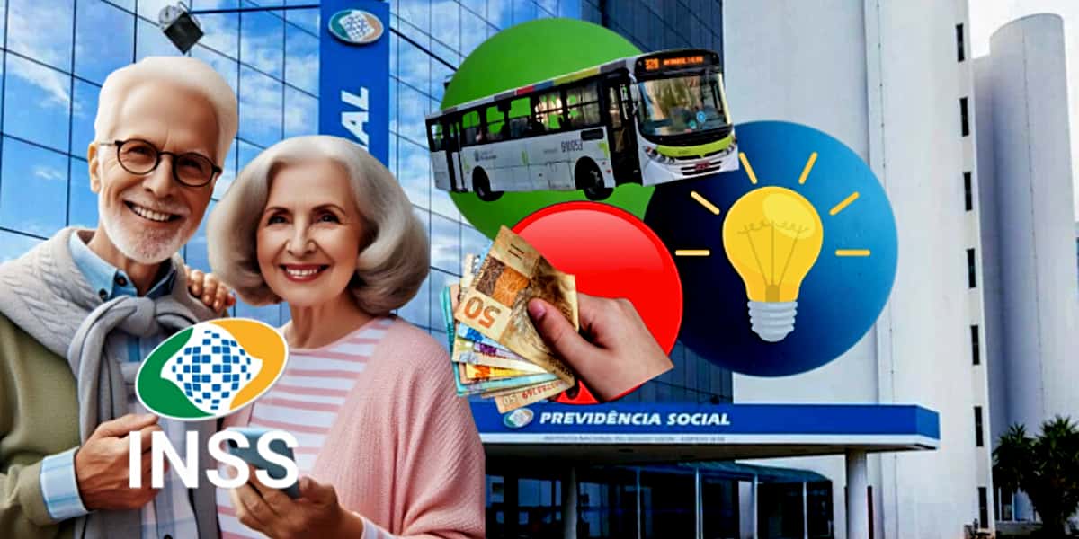 As três vitórias do INSS envolvendo tarifa de ônibus, conta de luz e pagamento extra (Foto Reprodução/Montagem/Tv Foco)