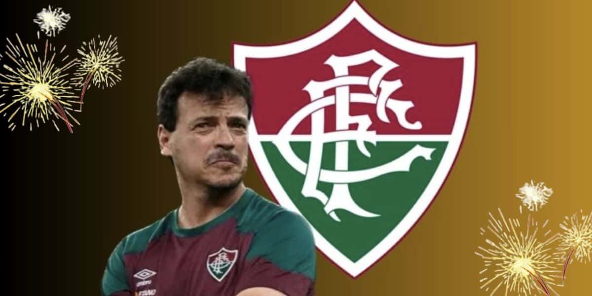 Fernando Diniz e logo Fluminense (Foto: Reprodução / Internet)