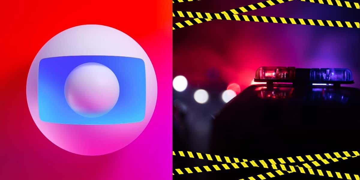 Logo da Globo e local de acidente - Foto Reprodução Internet