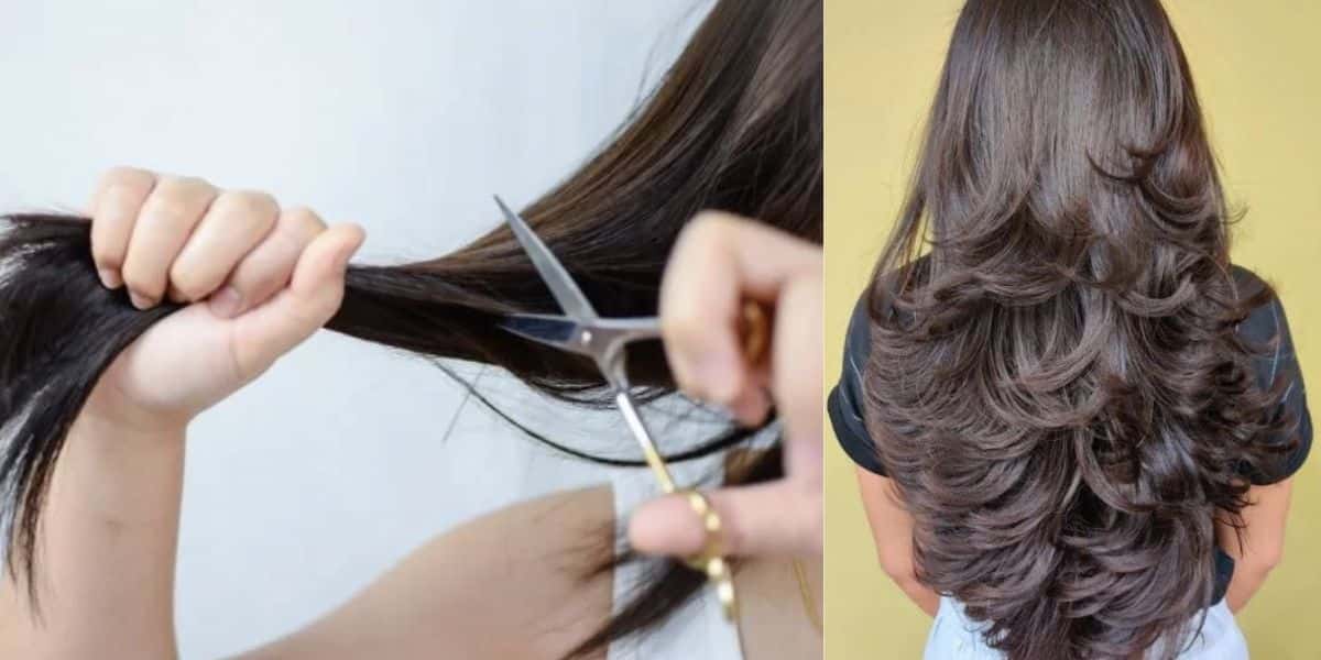 Mulher cortando o cabelo (Foto: Reprodução / Internet)