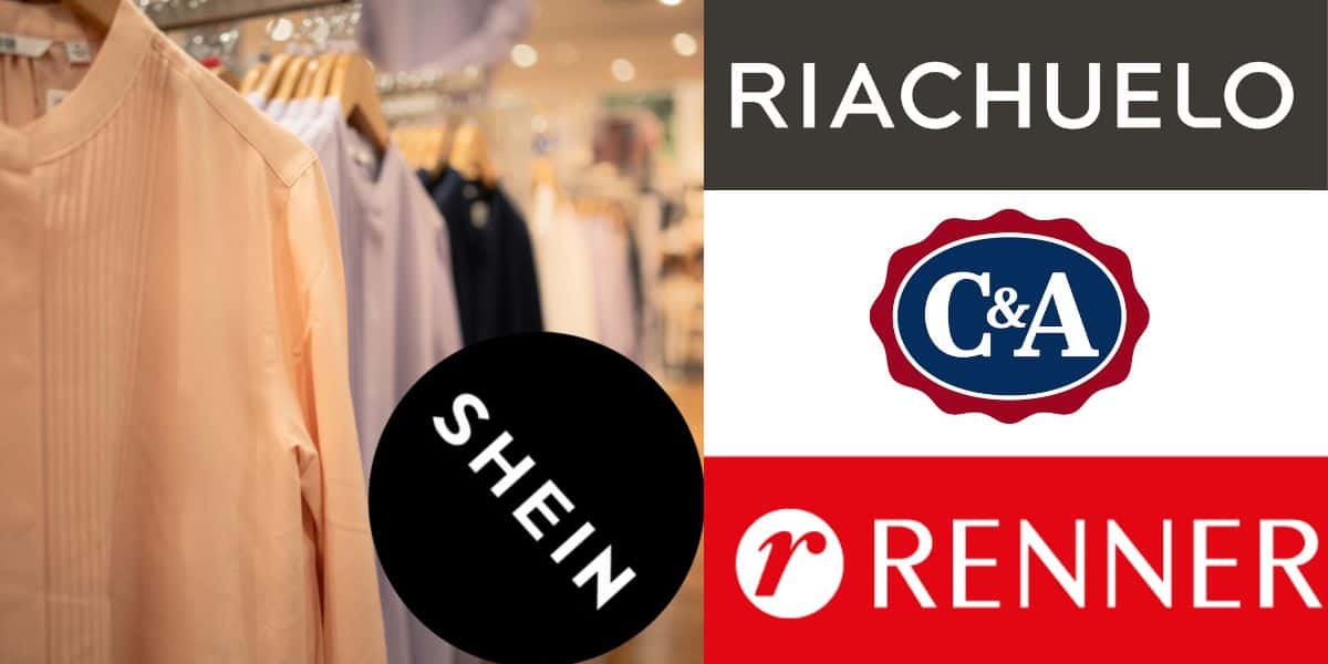 Nova Varejista, logo da Shein, C&A, Renner e Riachuelo - Foto Reprodução Internet