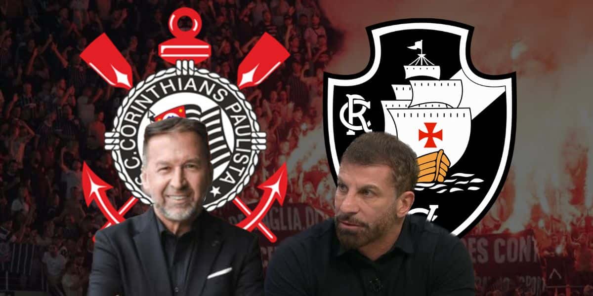 Presidentes de Corinthians e Vasco (Foto - Montagem TV Foco).