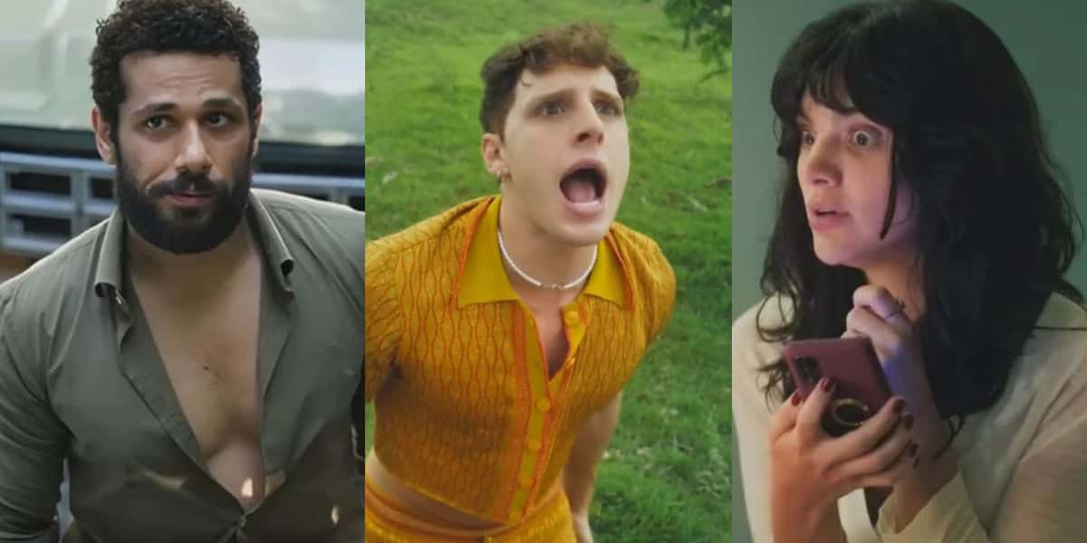 Ramiro, Kelvin e Petra em Terra e Paixão (Foto: Reprodução, Globo)