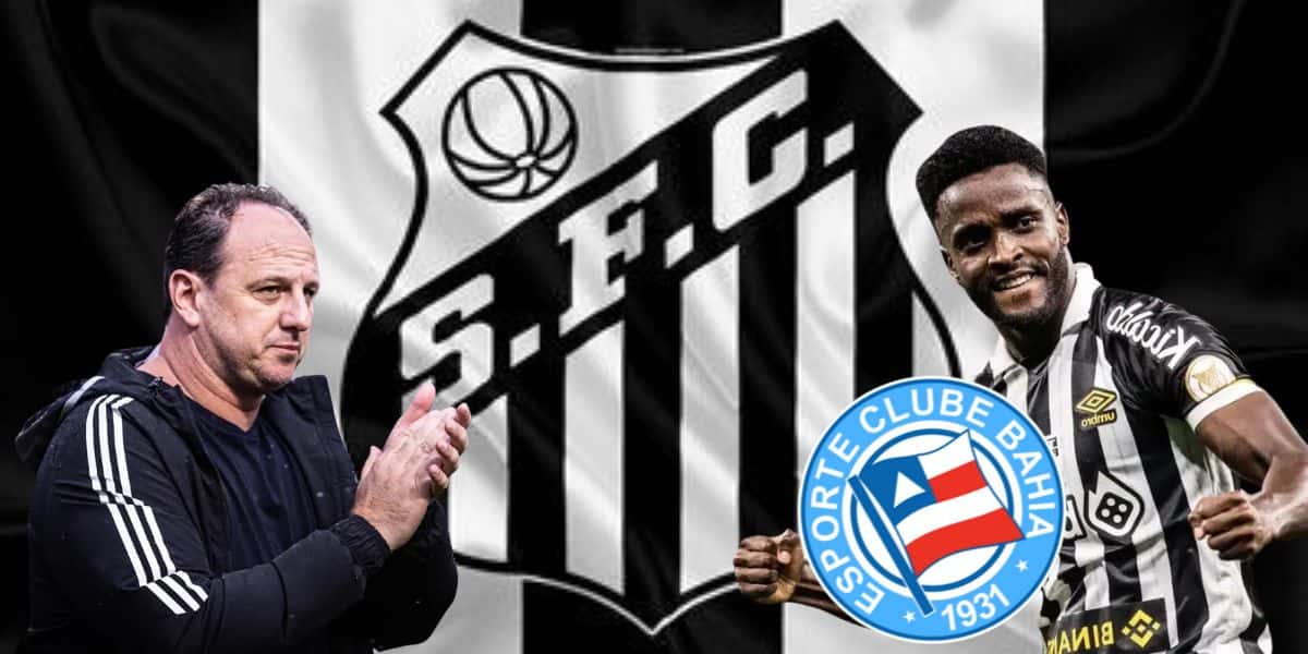 Bandeira do Santos, do bahia, Ceni e Mendoza- Foto Reprodução Internet