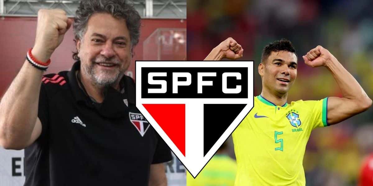 Contratação de Casemiro deixa São Paulo em êxtase (Reprodução: Montagem TV Foco)
