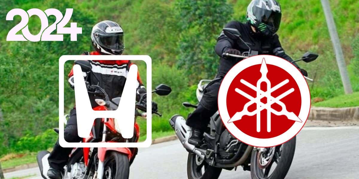 Motos da Honda e Yamaha (Foto: Reprodução / Internet)