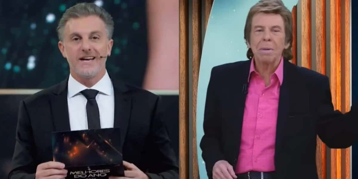 Com 'Nelson Rubens', Luciano Huck não elevou audiência do "Melhores do Ano" no "Domingão" (Foto: Reprodução/RedeTV!/TV Globo)