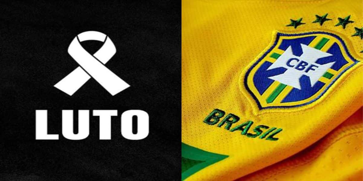 Luto Seleção Brasileira. Foto: Reprodução/Internet