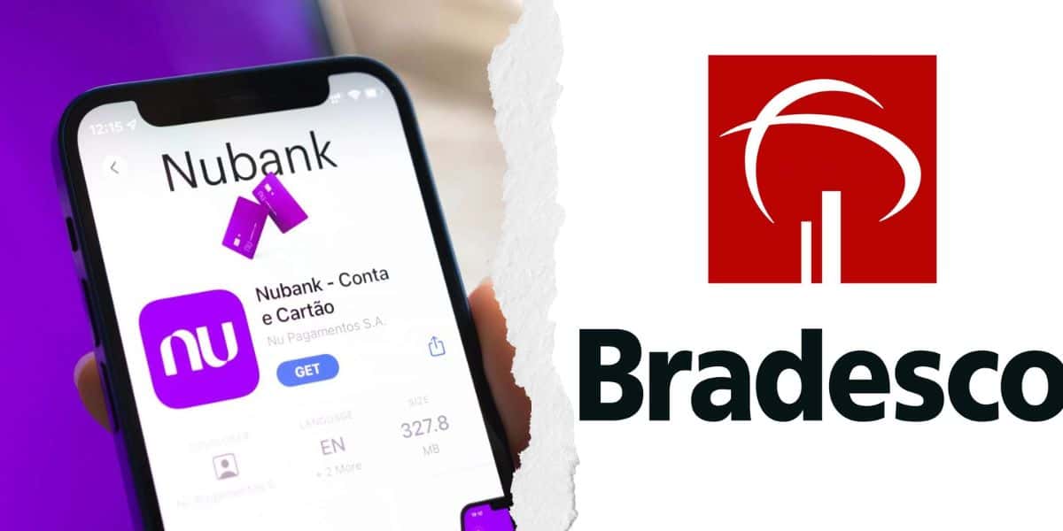 Nubank e Bradesco. Foto: Reprodução/Internet