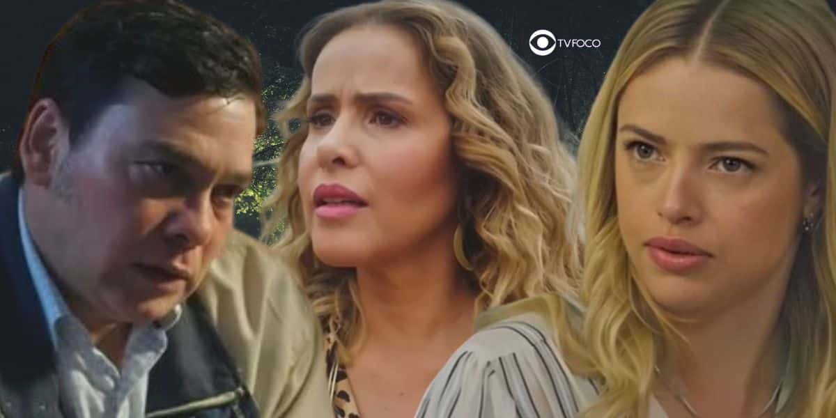 Tadeu, Gladys e Graça em Terra e Paixão (Foto: Reprodução / Globo / Montagem TV Foco)