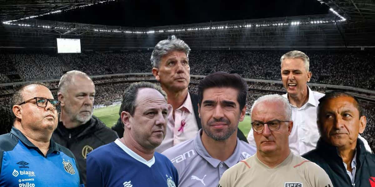 Treinadores Brasileirão 2023 (Foto - Montagem TV Foco).