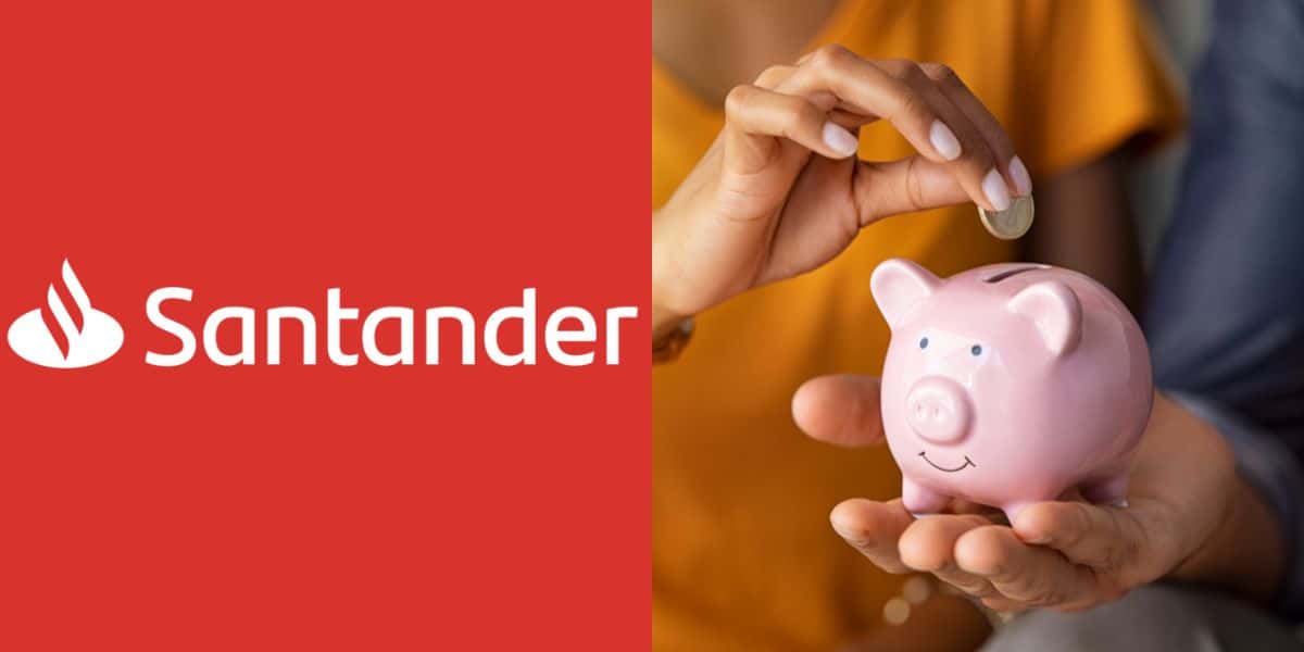 Santander e a conta poupança (Foto/Montagem TV Foco)