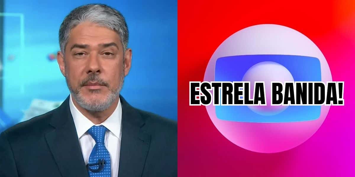 Bonner anuncia estrela banida da Globo (Reprodução/Montagem TV Foco)