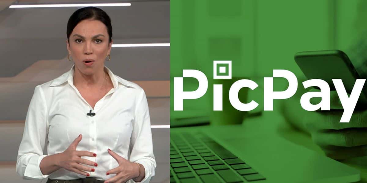 Ana Paula Araújo no Bom Dia Brasil e PicPay (Fotos: Reproduções / Globo / Internet)