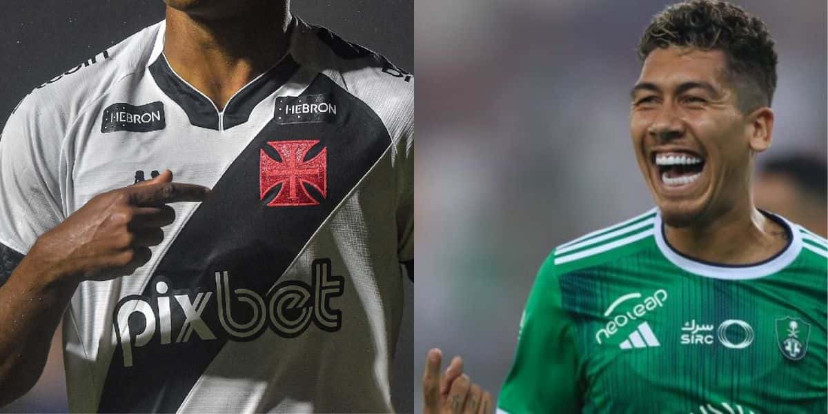 Andrey no Vasco e Firmino (Reprodução - Internet)
