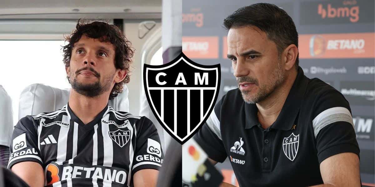 Quarteto de ouro no Atlético- MG: Caetano não para em Scarpa e vai com milhões para contratar novo camisa 9 - (Montagem Tv Foco)