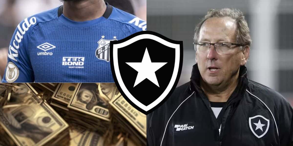 Textor libera a grana e contrata às pressas: Substituto de Lucas Perri é tirado de rival pra jogar no Botafogo - (Montagem Tv Foco)