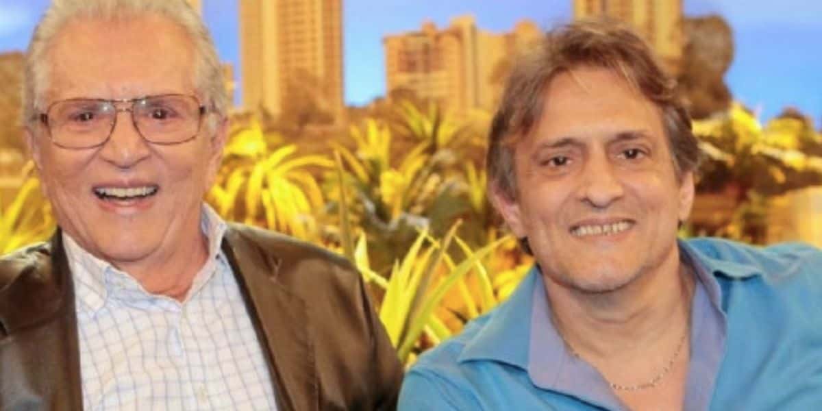 Carlos Alberto e Marcelo de Nóbrega (Foto: Reprodução / SBT)