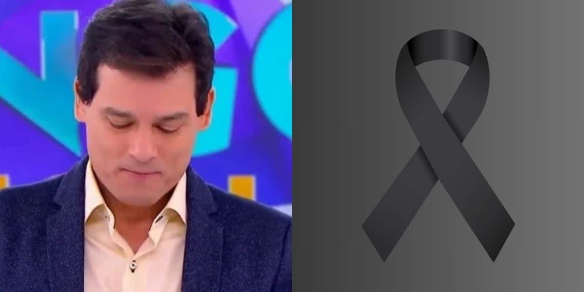 Celso Portiolli em Luto (Reprodução - Internet)