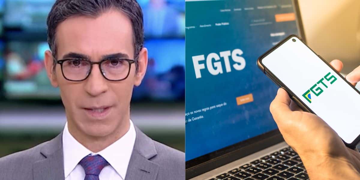 César Tralli / FGTS - Montagem TVFOCO