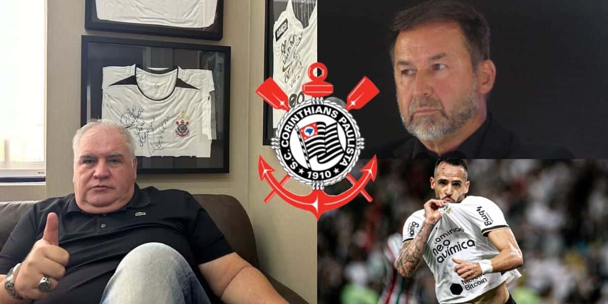 Camisa 8 para substituir R. Augusto: Rubão fura até o presidente do Corinthians e confirma sobre novo meia - Montagem Tv Foco