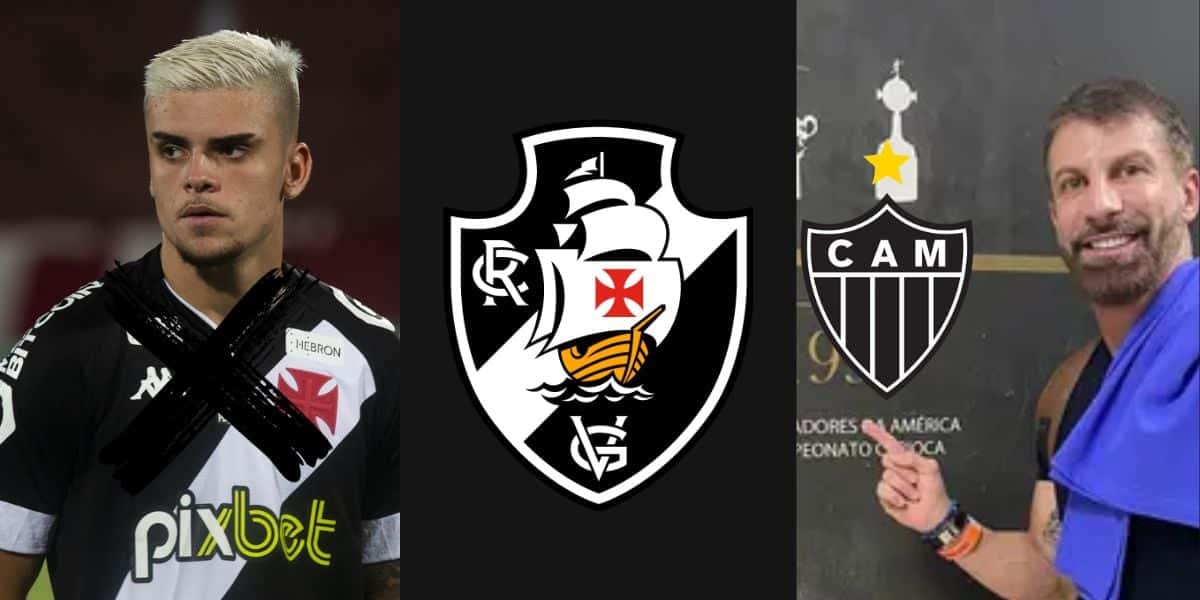 Gabriel Pec, Vasco, Atlético-MG e Pedrinho - (Reprodução Internet)