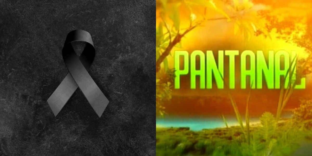 Imagem de luto / Logo Pantanal - Montagem TVFOCO