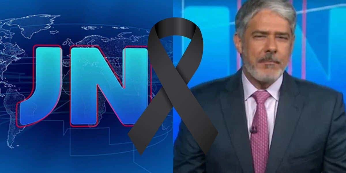 Jornal Nacional e William Bonner em Luto (Reprodução - Internet)