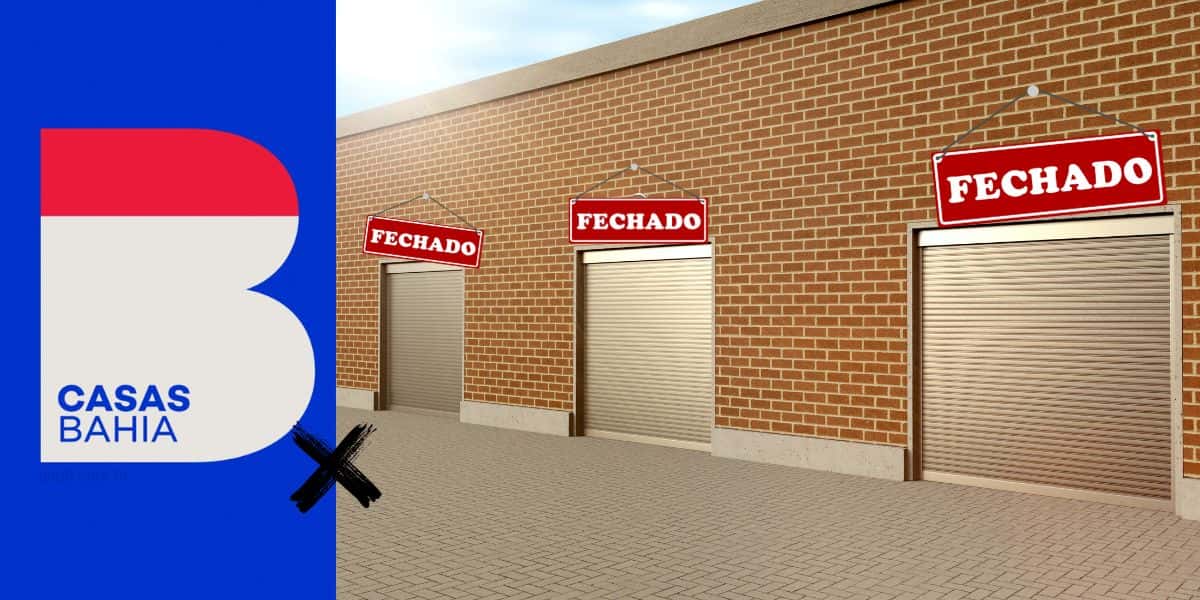 Logo das casas Bahia e lojas fechadas - Foto Reprodução Internet