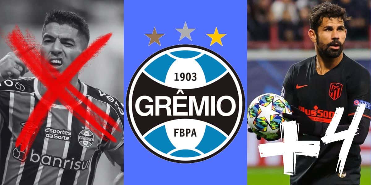 Suárez, Grêmio, Diego Costa e mais quatro - (Reprodução Internet)