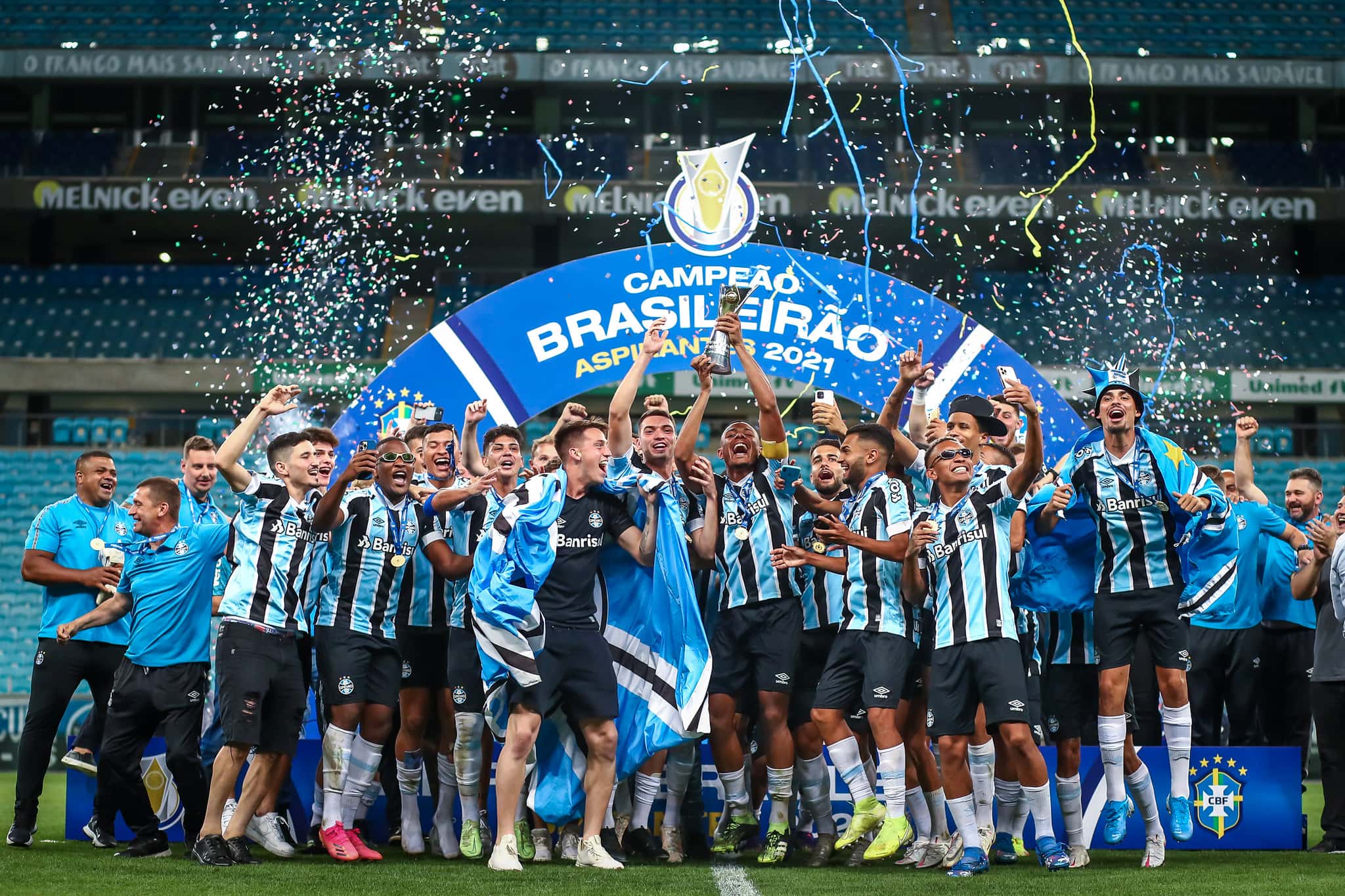 Grêmio conquistou o título de Campeão Brasileiro de Aspirantes (Foto: Reprodução)