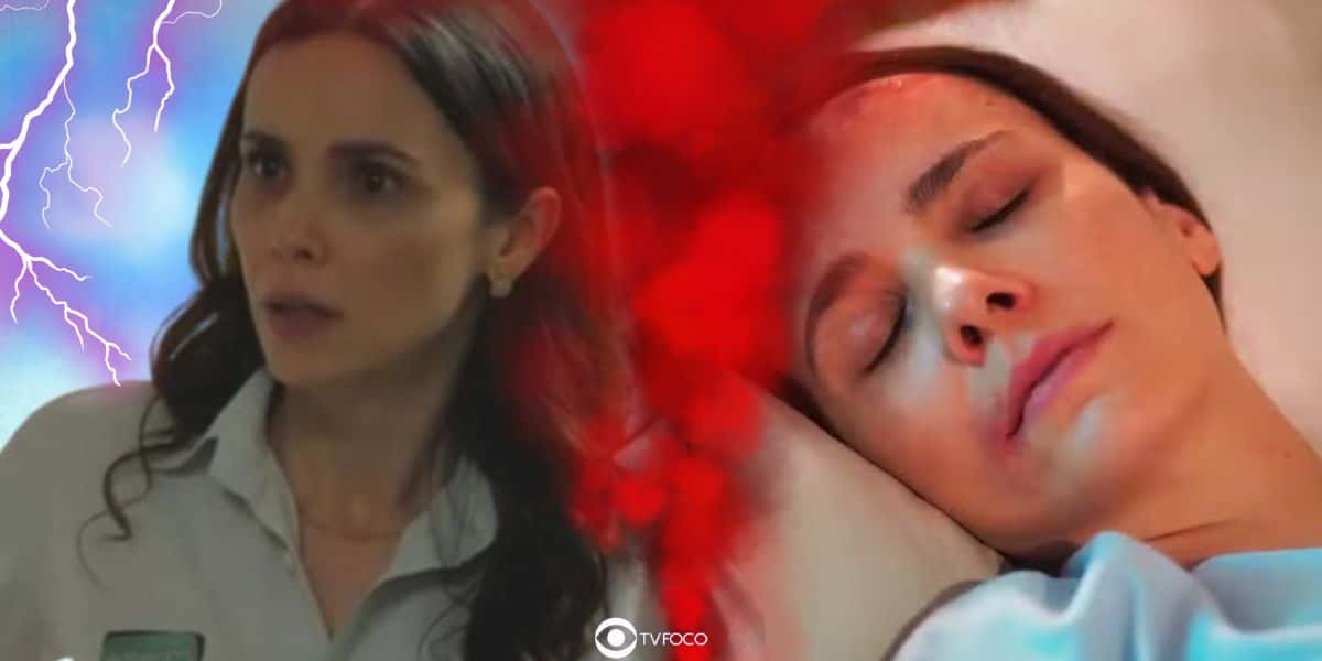 Lucinda (Débora Falabella) em Terra e Paixão (Foto: Reprodução / Globo / Montagem TV Foco)