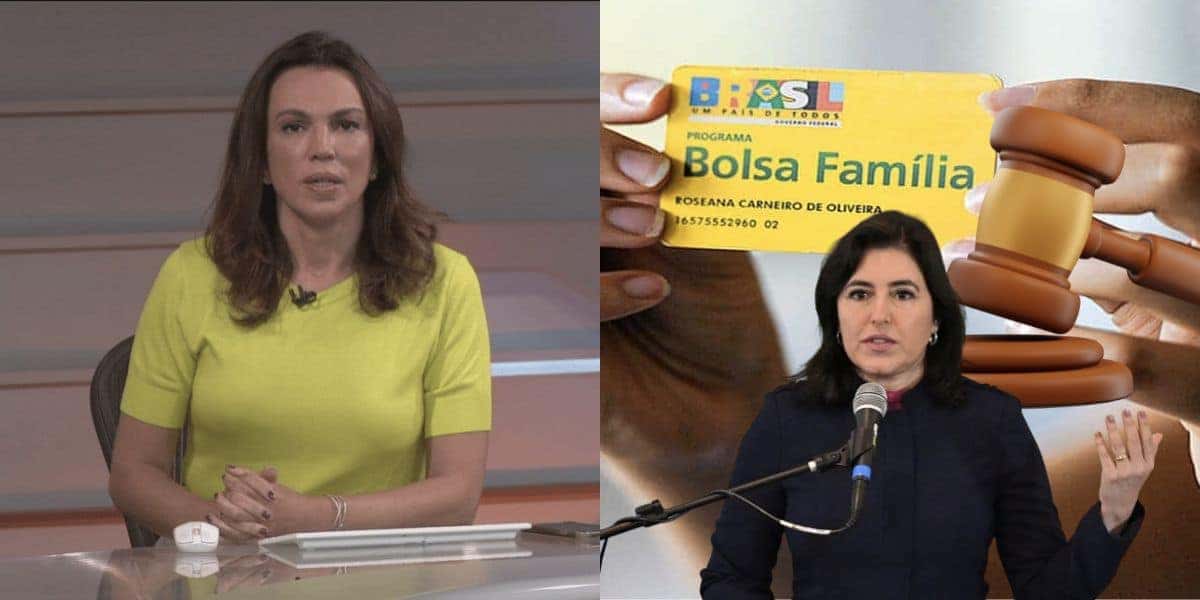 Ana Paula para BDBR com novo decreto de Tebet ao Bolsa Família (Reprodução/Montagem TV Foco)