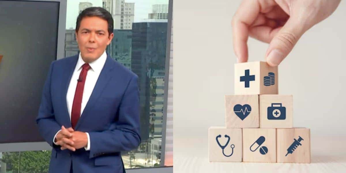 Alan Severiano e imagem representando plano de saúde (Fotos: Reproduções / Globo / Freepik)