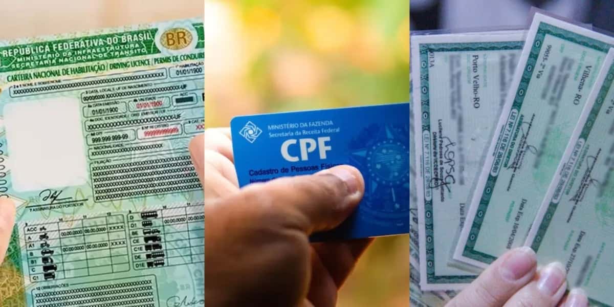CNH, CPF e RG - Foto: Montagem