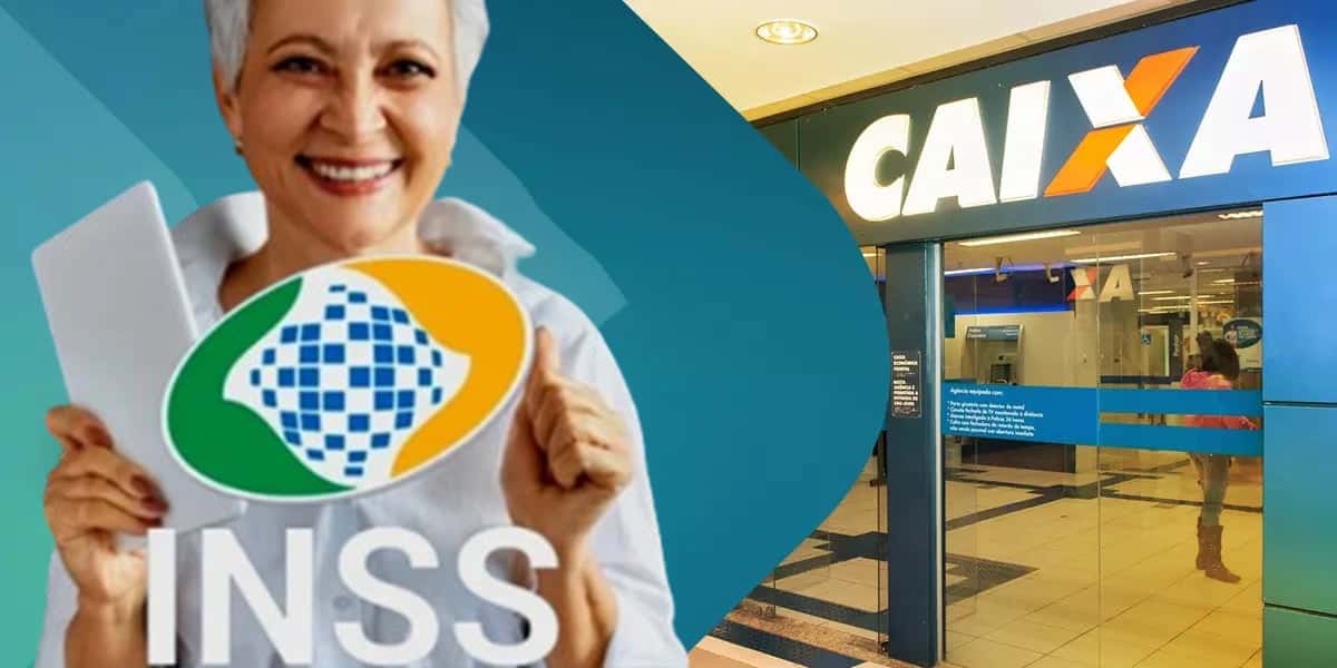 Caixa - Aposentado INSS (Foto: Reprodução, Montagem - Tv Foco)