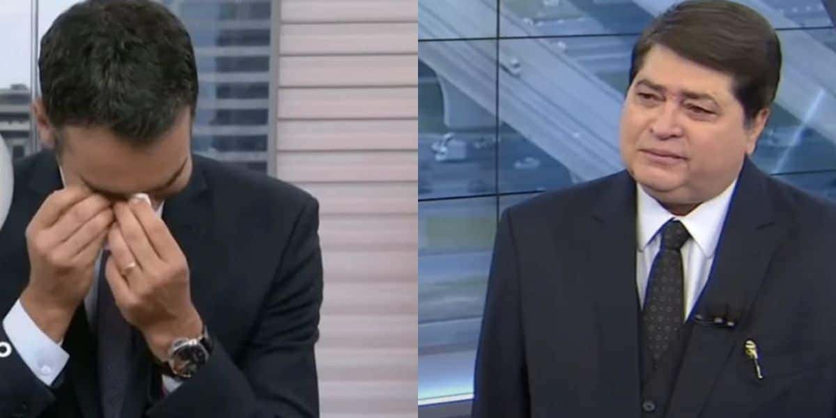 César Tralli no Jornal Hoje e Datena no Brasil Urgente (Fotos: Reproduções / Globo / Band)