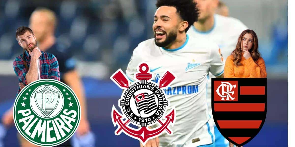 Claudinho e clubes brasileiros - Foto Reprodução Internet
